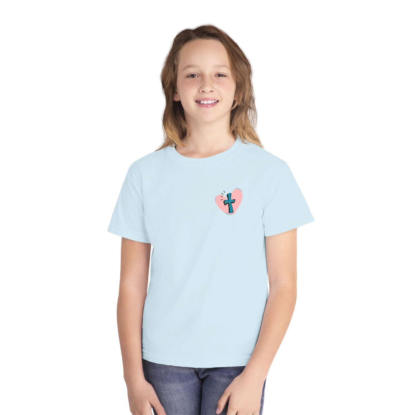 Jesus & Pickles Youth Midweight Tee, Fun Kids T-Shirt, Trendy Graphic Tee, Gift for Young Ones, Birthday, Holiday Apparel