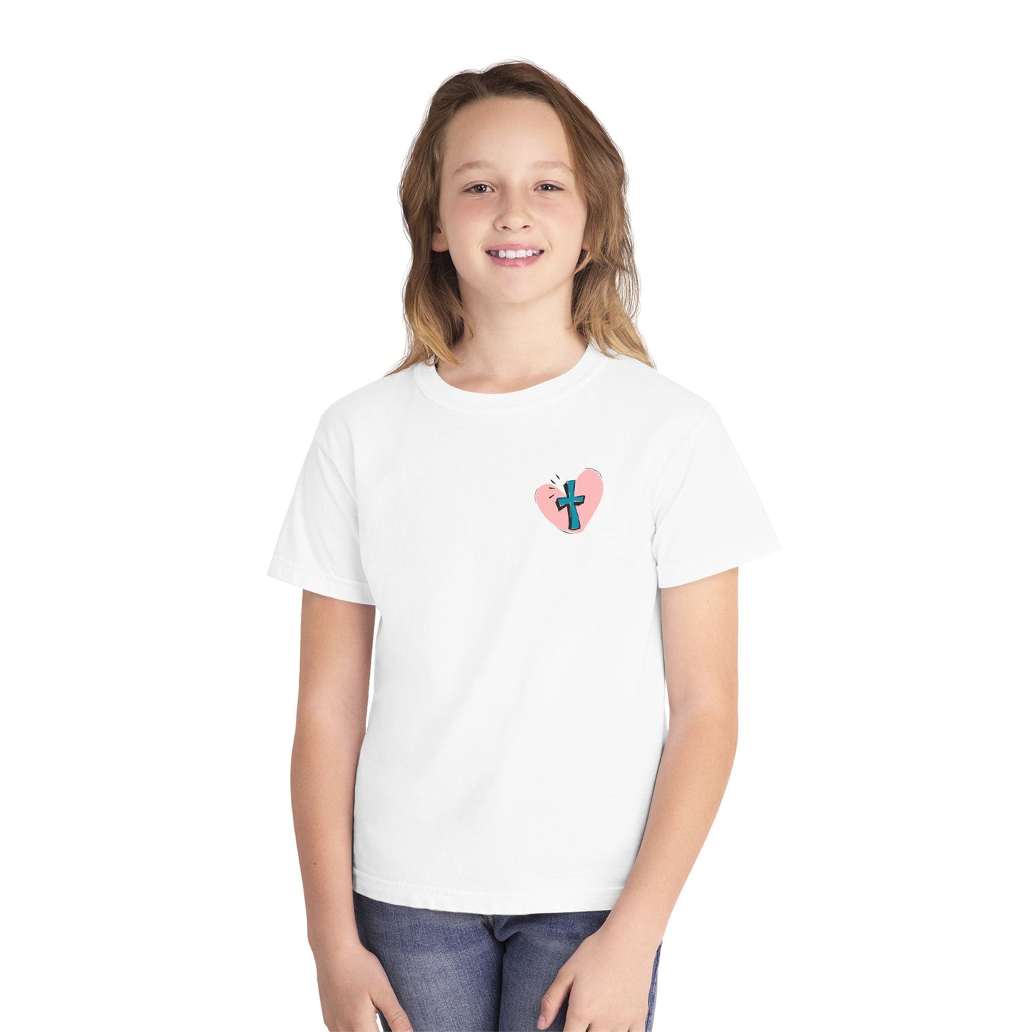 Jesus & Pickles Youth Midweight Tee, Fun Kids T-Shirt, Trendy Graphic Tee, Gift for Young Ones, Birthday, Holiday Apparel