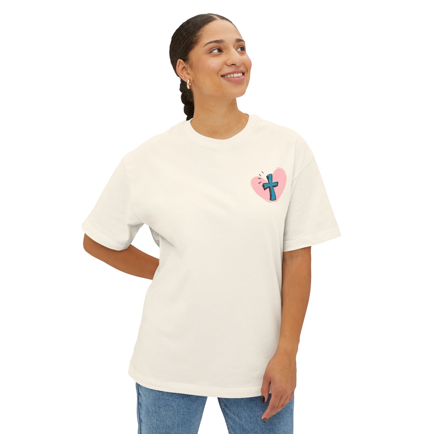 Jesus & Pickles Oversized Tee, Fun Graphic T-Shirt, Casual Unisex Apparel, Perfect Gift for Foodies, Christian Apparel, Everyday Wear