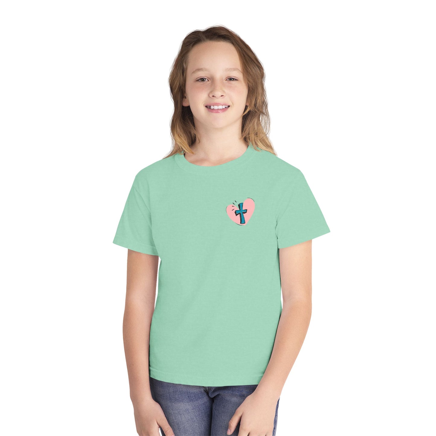 Jesus & Pickles Youth Midweight Tee, Fun Kids T-Shirt, Trendy Graphic Tee, Gift for Young Ones, Birthday, Holiday Apparel
