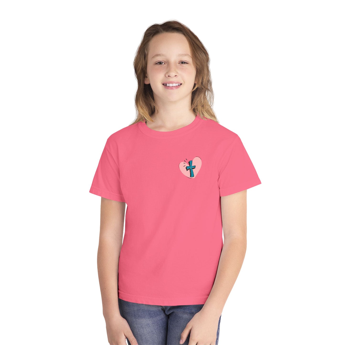 Jesus & Pickles Youth Midweight Tee, Fun Kids T-Shirt, Trendy Graphic Tee, Gift for Young Ones, Birthday, Holiday Apparel