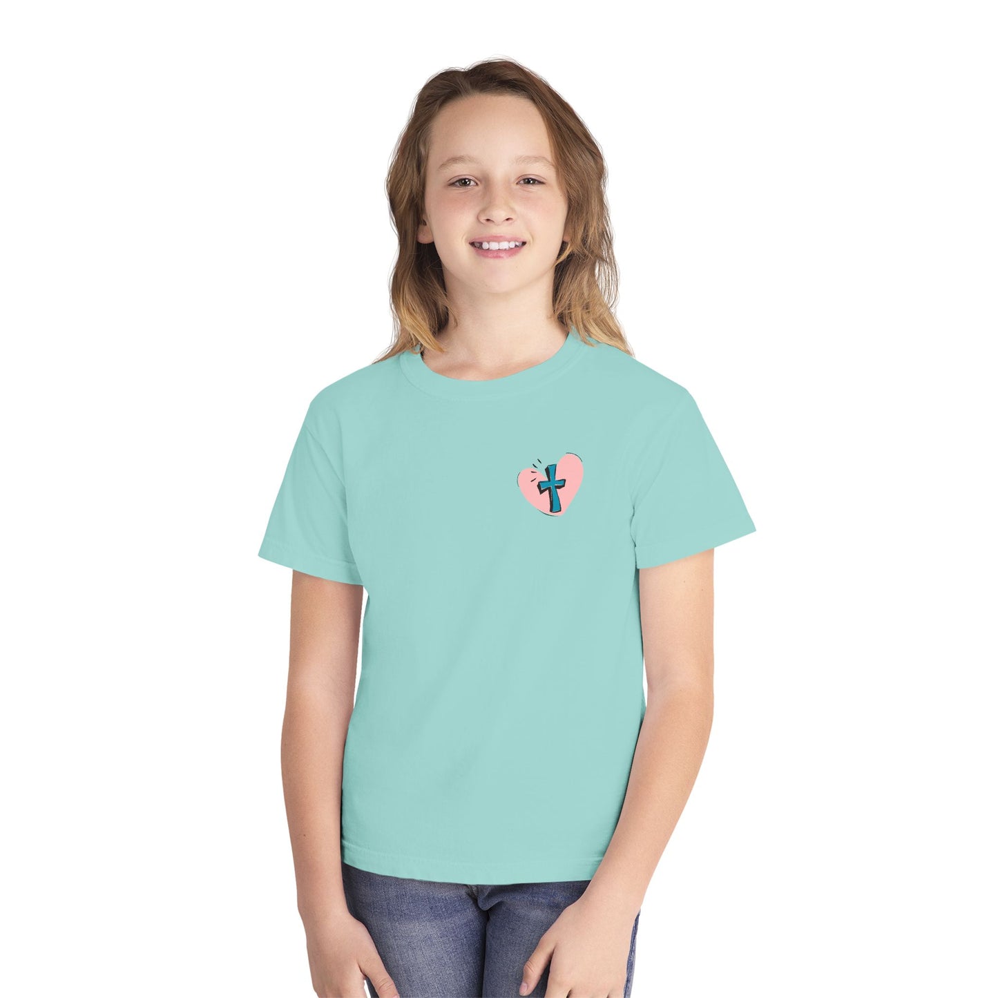 Jesus & Pickles Youth Midweight Tee, Fun Kids T-Shirt, Trendy Graphic Tee, Gift for Young Ones, Birthday, Holiday Apparel