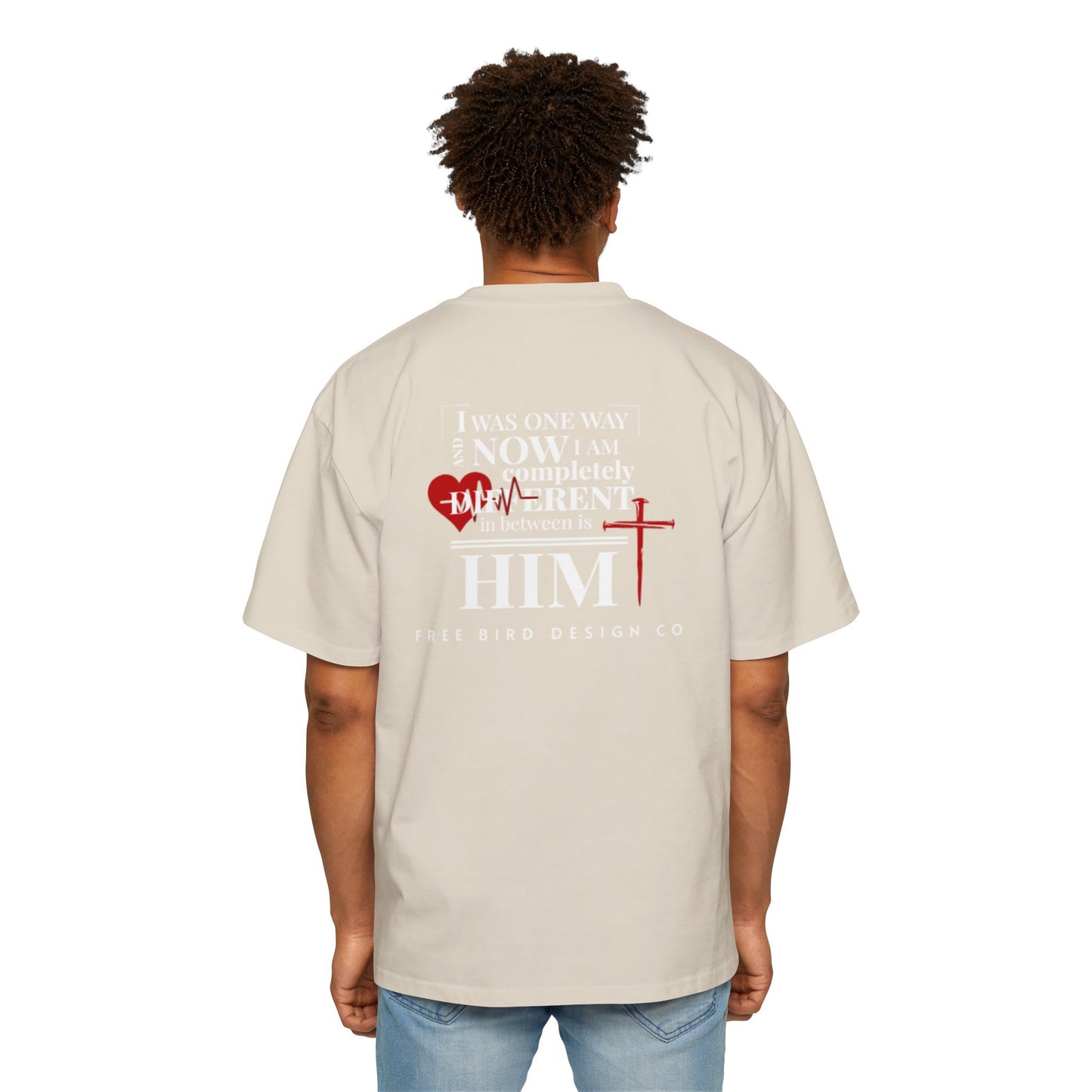 Men's Heavy Oversized Tee with Inspirational Design, Faith-Based Graphic Tee, Casual Unisex Shirt, Comfortable Everyday Wear, Gift for [...]