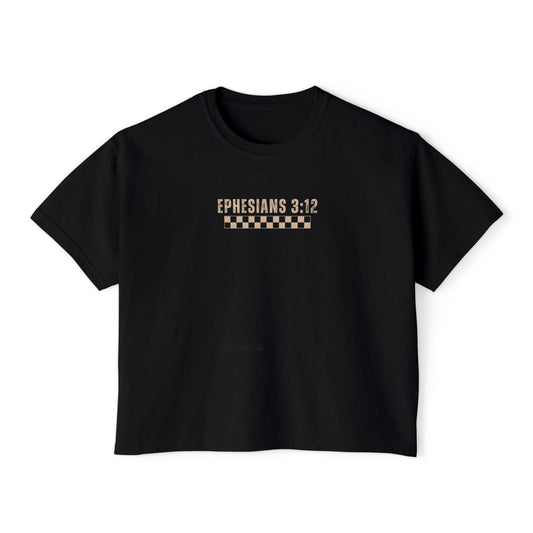 Ephesians 3:12 Confidence Women's Boxy Tee