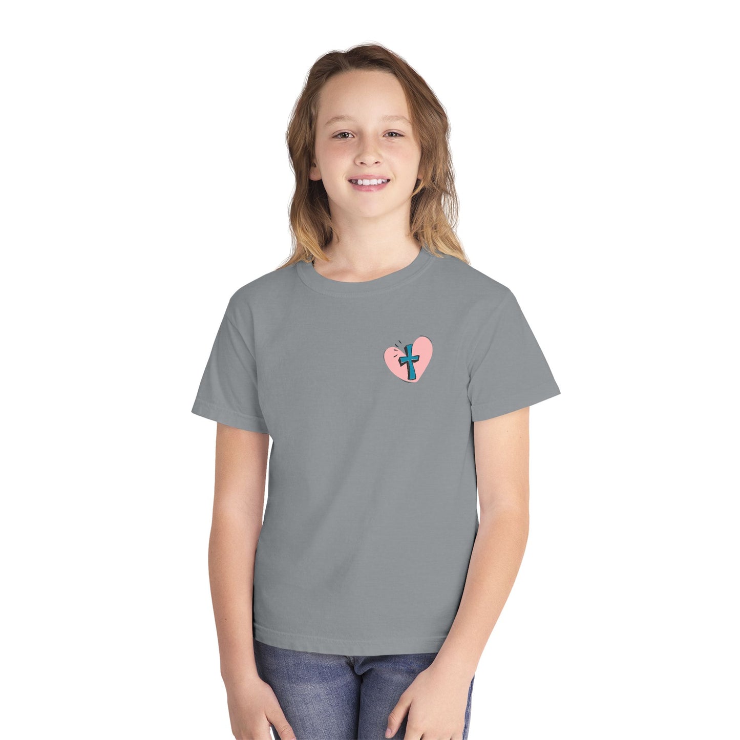 Jesus & Pickles Youth Midweight Tee, Fun Kids T-Shirt, Trendy Graphic Tee, Gift for Young Ones, Birthday, Holiday Apparel
