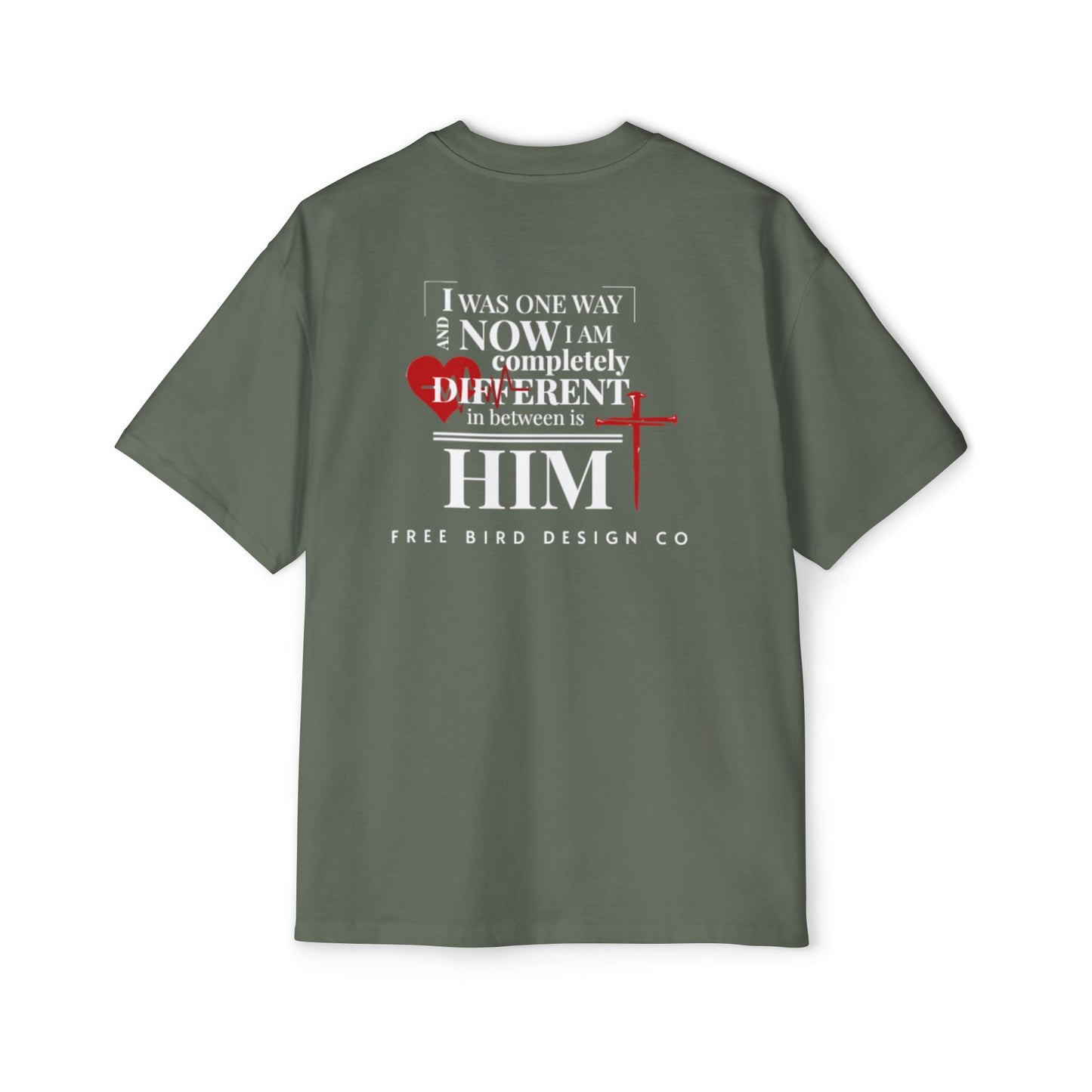 Men's Heavy Oversized Tee with Inspirational Design, Faith-Based Graphic Tee, Casual Unisex Shirt, Comfortable Everyday Wear, Gift for [...]