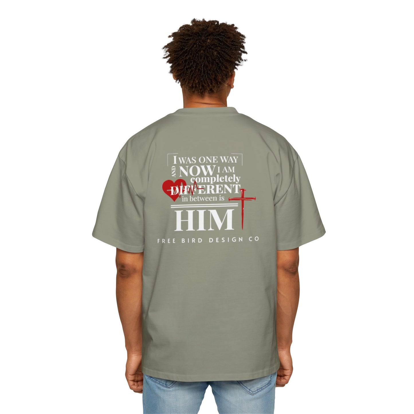 Men's Heavy Oversized Tee with Inspirational Design, Faith-Based Graphic Tee, Casual Unisex Shirt, Comfortable Everyday Wear, Gift for [...]