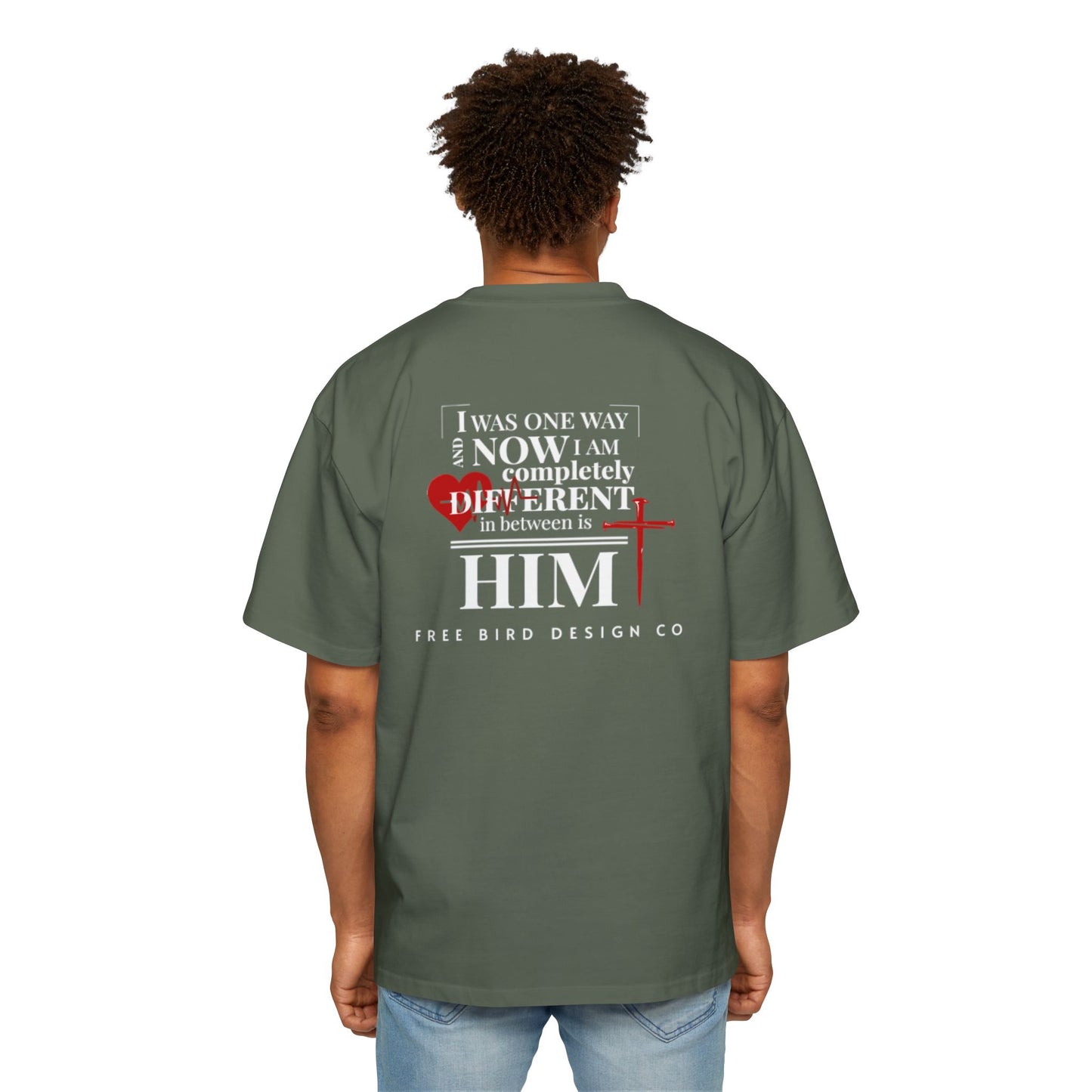 Men's Heavy Oversized Tee with Inspirational Design, Faith-Based Graphic Tee, Casual Unisex Shirt, Comfortable Everyday Wear, Gift for [...]