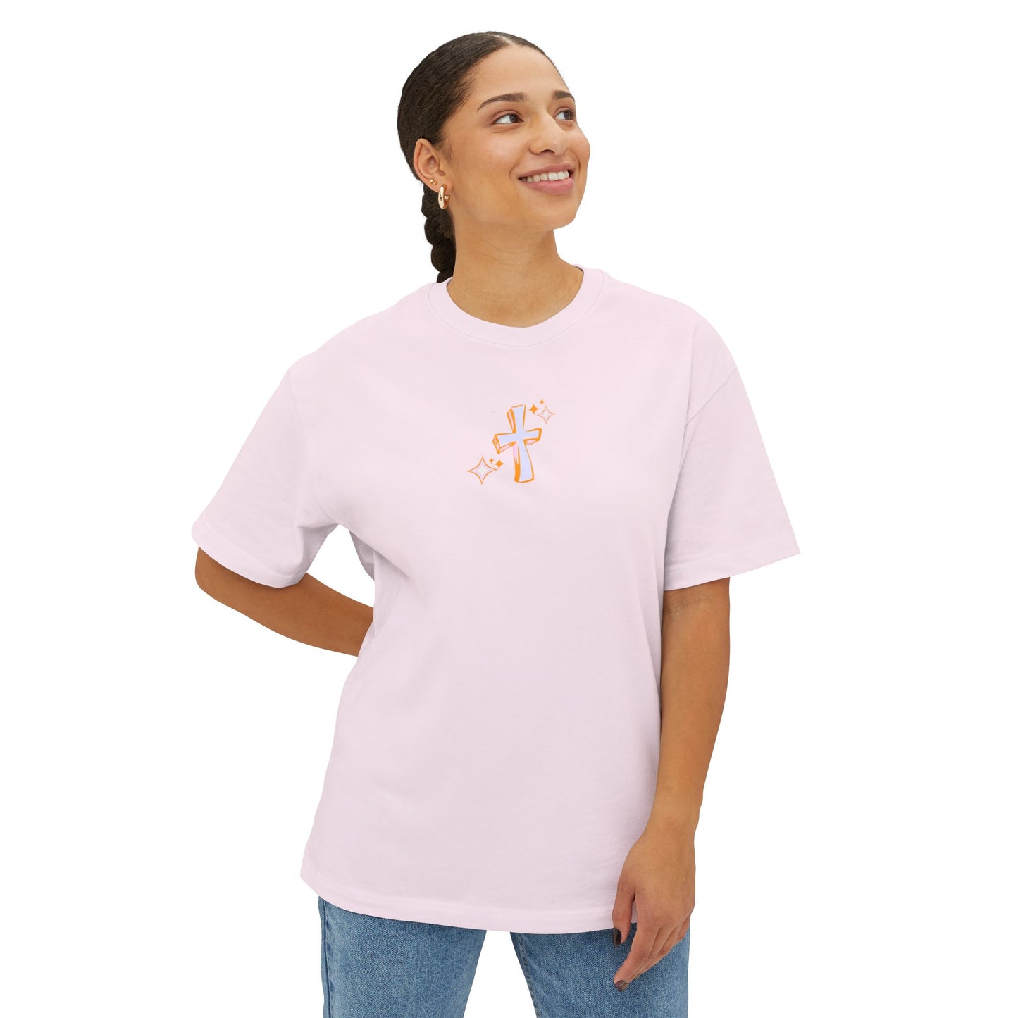 Chill Out and Trust God Boxy Tee, Relaxed Unisex T-Shirt, Cute Faith-Based Apparel, Pastel Graphic Tee for Everyday Wear, Spiritual [...]