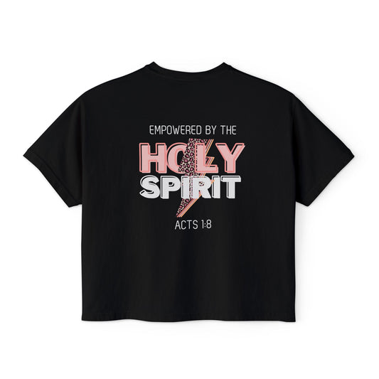 Empowered by the Holy Spirit Acts 1:8 Women's Boxy Tee