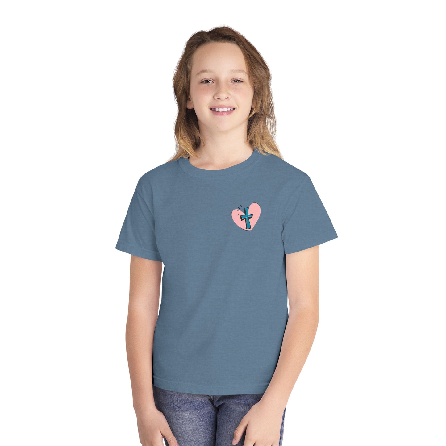 Jesus & Pickles Youth Midweight Tee, Fun Kids T-Shirt, Trendy Graphic Tee, Gift for Young Ones, Birthday, Holiday Apparel