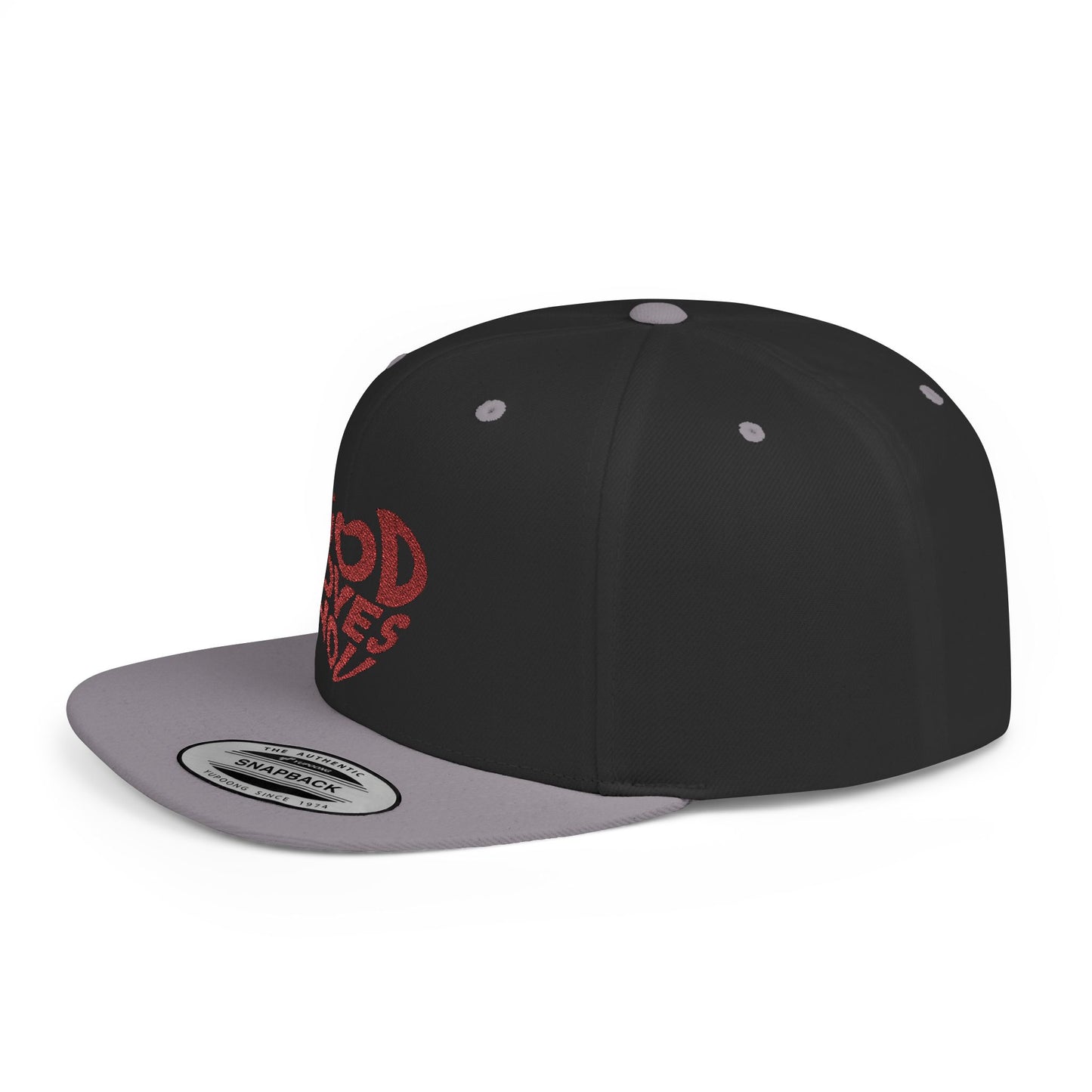God Loves You Flat Bill Snapback Cap, Faith-Based Hat, Casual Wear, Gift for Friends, Summer Accessory, Religious Statement