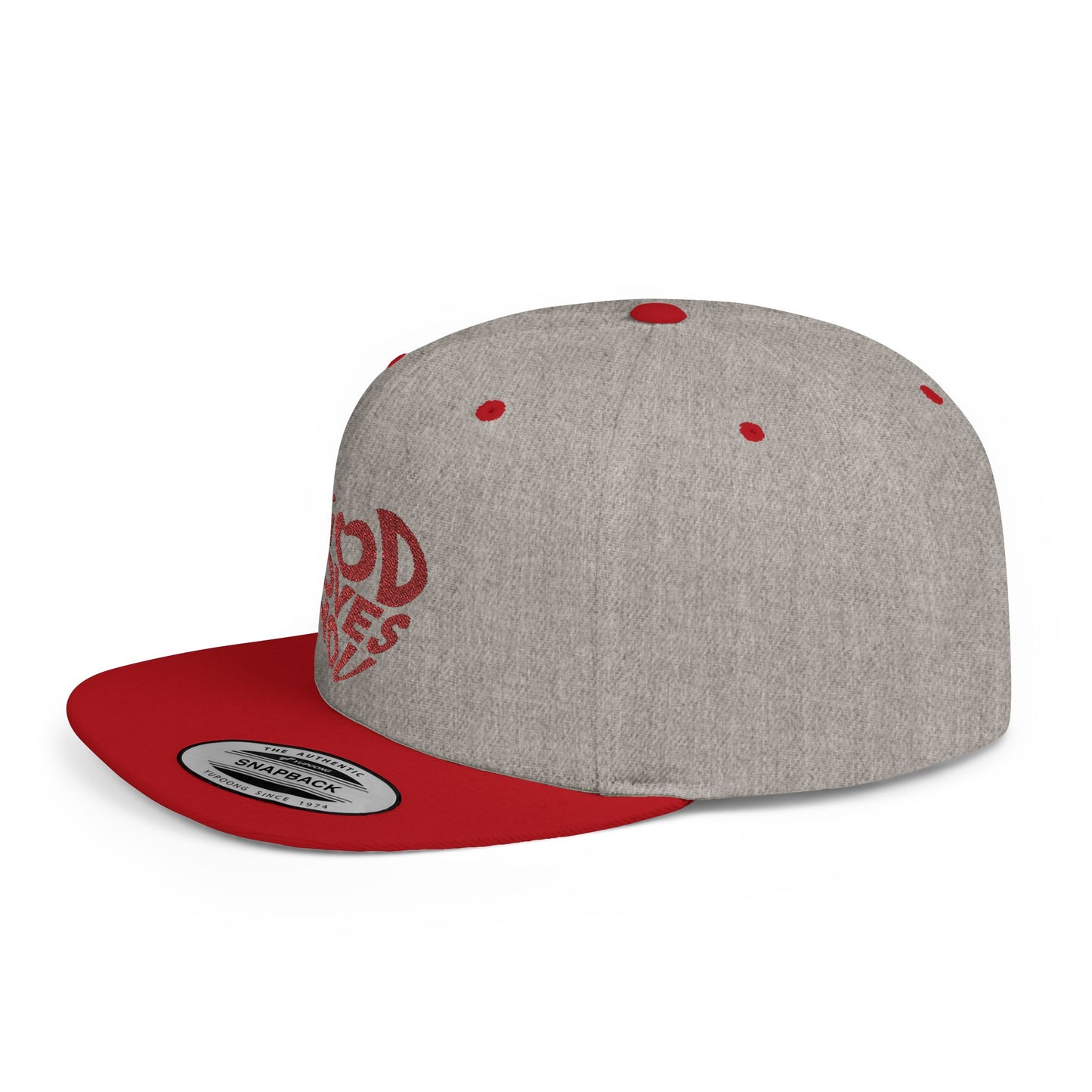 God Loves You Flat Bill Snapback Cap, Faith-Based Hat, Casual Wear, Gift for Friends, Summer Accessory, Religious Statement
